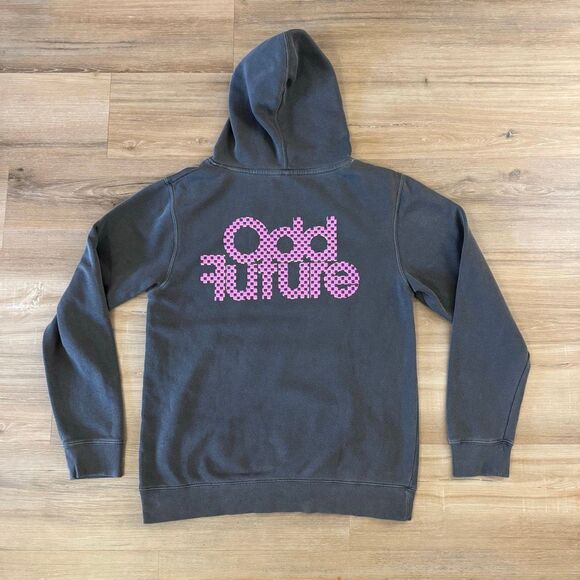 New Odd Future Gray And Pink Pullover Hoodie Size Small OFWGKTA Donut Streetwear - Picture 3 of 4